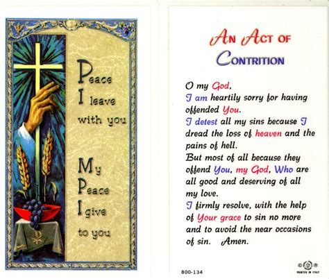 By liyen fadlyon june 28, 2021in free printable worksheets198 views. An Act of Contrition Laminated Holy Card ...