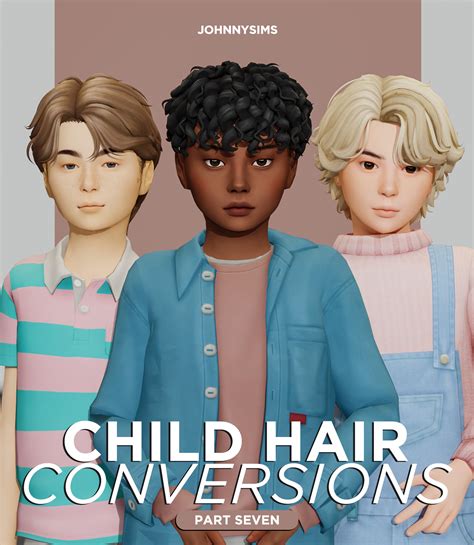 Child Hair Conversions Pt7 By Johnnysims From Patreon Kemono