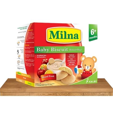 Milna Baby Biscuit Mixed Fruits 130g Lazada