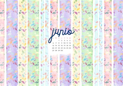 Calendario Junio Imprimible Y Fondo Mlcblog