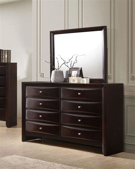 Our living room furniture sets come in traditional, modern, and transitional styles to fit any home decor.we carry name brands like simmons upholstery, serta, north carolina upholstery and worthington house just to name a few. Crown Mark B4265 Emily Modern Dark Cherry Finish Storage ...
