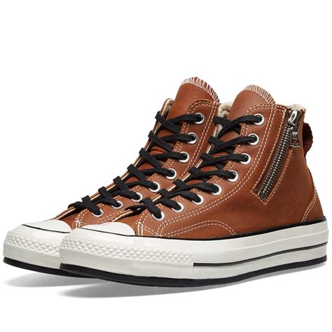 Converse Chuck Taylor 1970s Riri Zip Brown Leather End Us