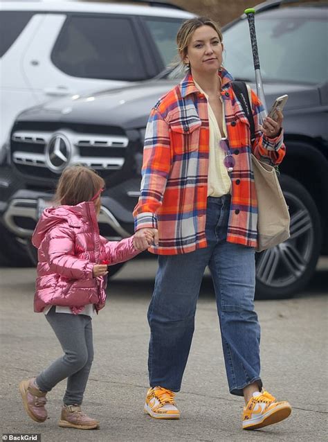 Kate Hudson And Mini Me Daughter Rani Rose Four Hold Hands As They Visit A Park Together In La