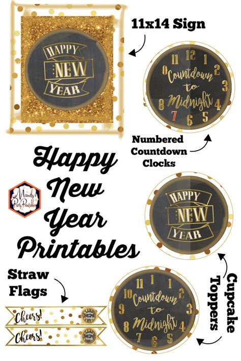 15 New Years Eve Printables For Kids