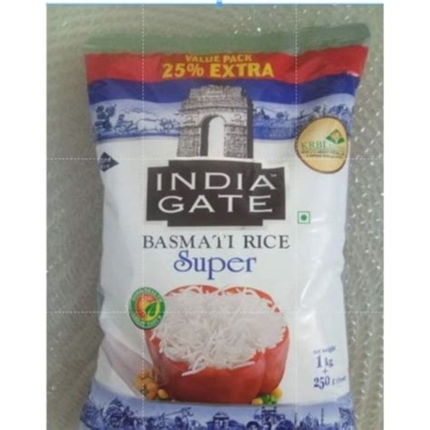 India Gate Super 1kg 25 Extra India Gate Select 20 Non Gmo
