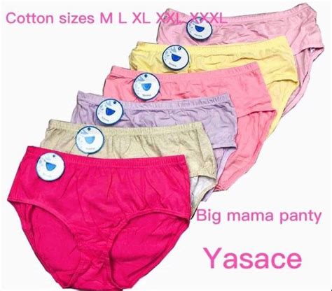 12 Pieces Big Mama Big Size Plus Size Yasace Plain High Waist Panty Cotton For Women Good