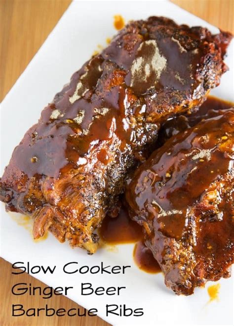 Slow Cooker Ginger Beer Barbecue Baby Back Ribs