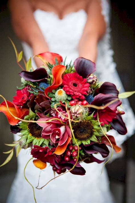 20 Beautiful Fall Wedding Bouquet Ideas For Bride That Look More Beauty