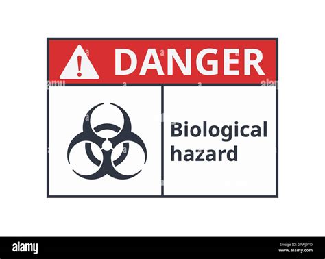 Danger Biological Hazard Warning Sign Vector For Safety Signs And