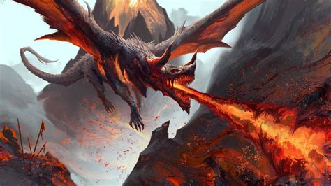 Dragon Fire By Taihido On Deviantart Fire Dragon Fire Painting