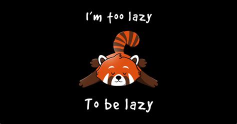 Lazy Red Panda Kawaii Sticker Teepublic