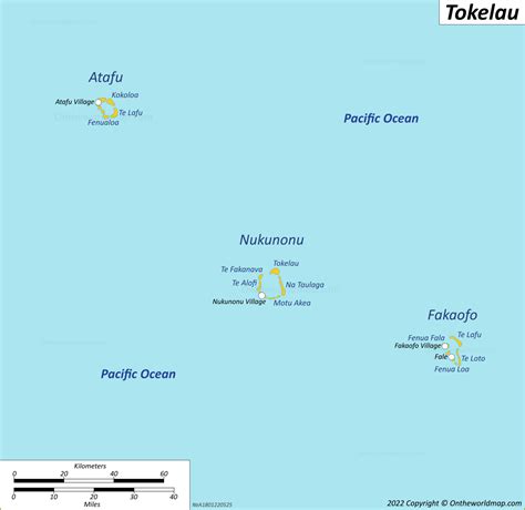Tokelau Map Detailed Maps Of Tokelau Islands
