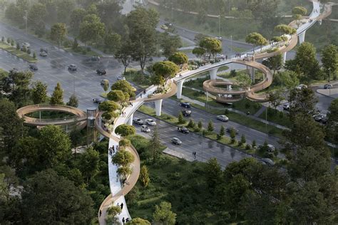 Pioneering Pedestrian Bridge Design Unites Park And Path Asce