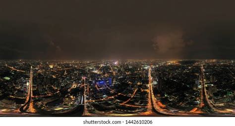 708 Night City Aerial 360 Panorama Images Stock Photos And Vectors