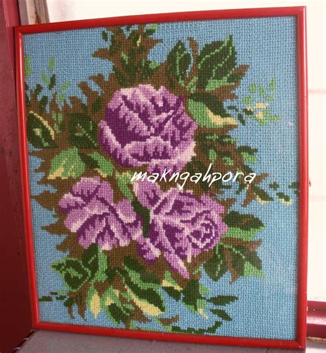 Maybe you would like to learn more about one of these? Mak Ngah Pora: Cross stitch menggunakan benang bulu kambing