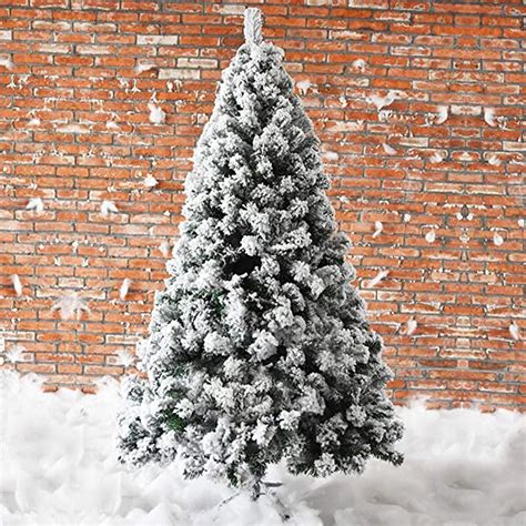 Artificial Snow Flocked Christmas Tree7ft Hinged Christmas Pine Tree