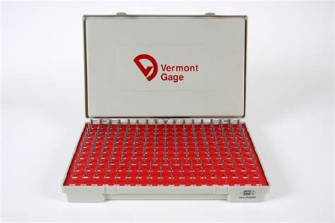 101100400 Vermont Gage Class Zz Steel Pin Gage Set 061 2500 190pc