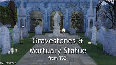 Lana Cc Finds Gravestones And Mortuary Statue From Ts3 By Thejim07