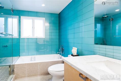 If you don't want it to match your blue cabinets exactly, go for a tile with a pattern. 37 small blue bathroom tiles ideas and pictures