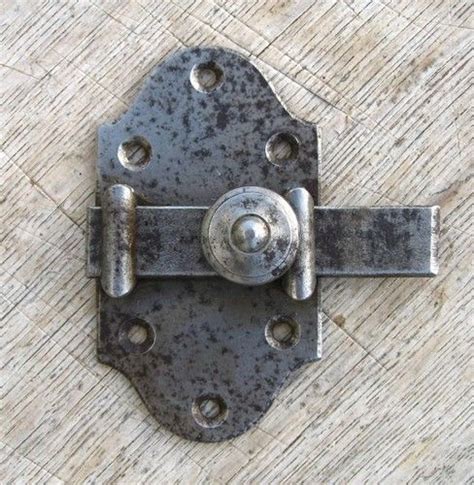 Antique French Slide Bolt Door Latch Lock Door Latch Barn Door Latch