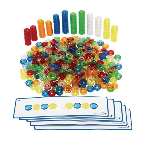 Excellerations® Translucent Stackable Counters 500 Pieces