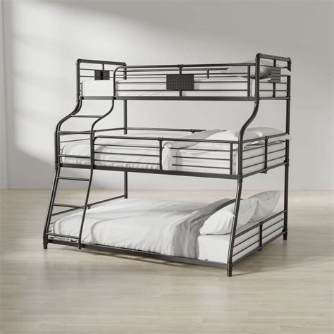 Check spelling or type a new query. Harriet Bee Prather Twin Over Full Over Queen Bunk Bed ...