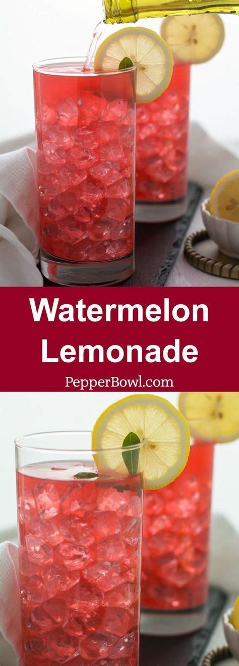 Watermelon Lemonade Recipe Super Simple Great For Parties And Large