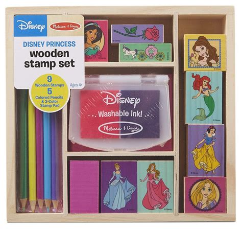 Melissa And Doug Disney Princess Wooden Stamp Set Under 9