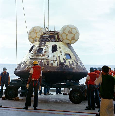 The crew instead looped around the moon and returned safely to earth on april 17. Apollo 13 launched to moon:1970 - Maiden on the Midway