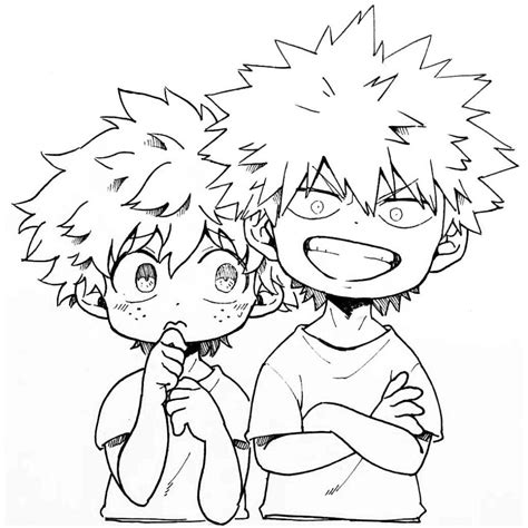 Deku Coloring Pages From My Hero Academia