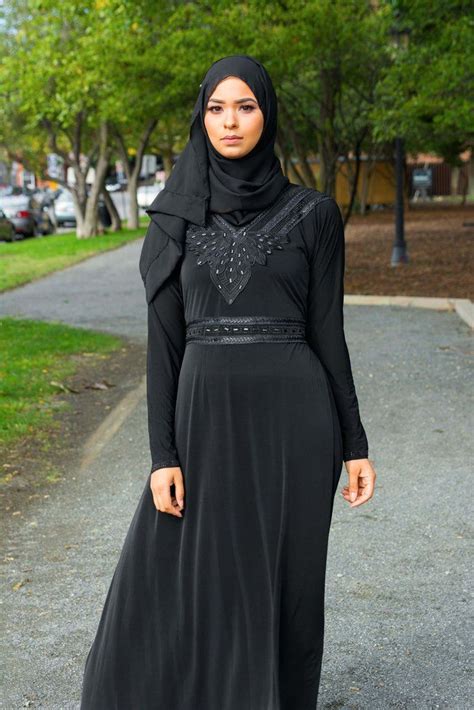 Lotus Black Dress Abaya Little Black Abaya Abaya Dress Muslim