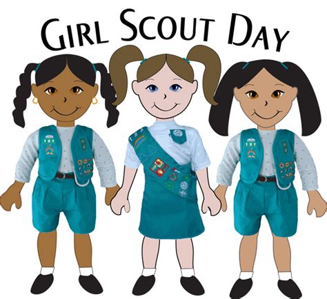 Grab This Free Clip Art for Girl Scout Day | Daisy girl scouts, Girl scouts, Girl scout camping