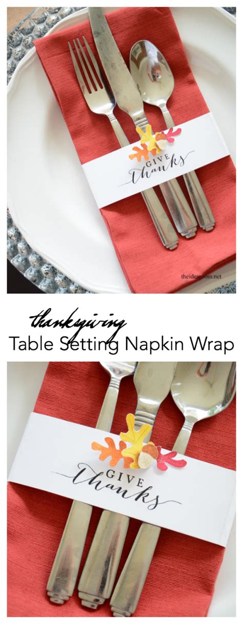 Thanksgiving Table Setting Printable The Idea Room