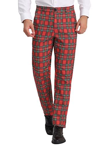 Look Sharp With The Best Red Plaid Dress Pants For Men