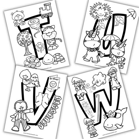 26 Alphabet Coloring Pages Have Fun Learning Letters From A Z