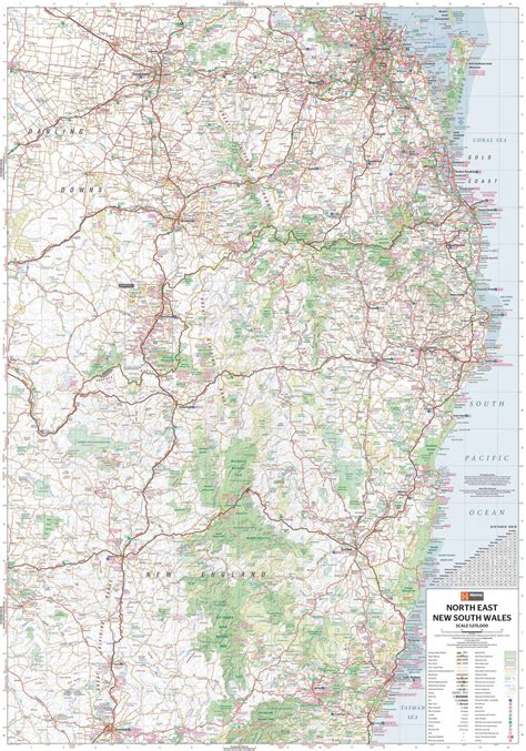 North East New South Wales Hema Map Buy Map Of North East New South