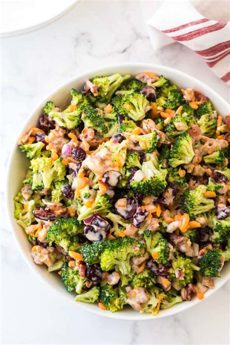 In a bowl add the sliced red onions and 1/4 cup rice wine vinegar or enough to cover. Broccoli Salad Recipe (BEST + EASY!) - Casserole Crissy