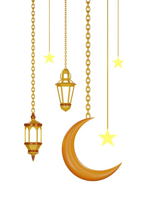 3d Islamic Lantern Illustration 12628657 Png