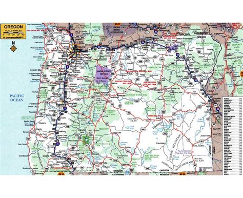 Detailed Political Map Of Oregon Ezilon Maps Images