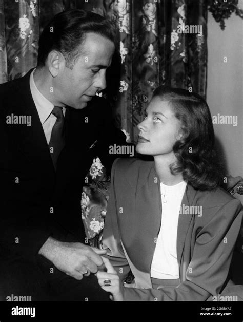 Humphrey Bogart And Lauren Bacall Portrait Just Before Their