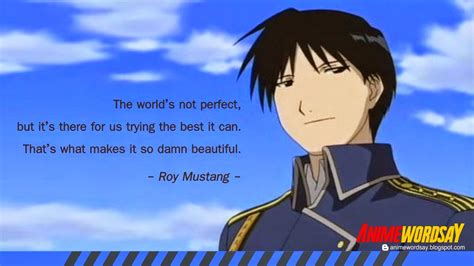 Anime Words Say And Quotes Roy Mustang Full Metal Alchemist Quote