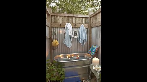 Simple Outdoor Bath Design Idea How To Youtube