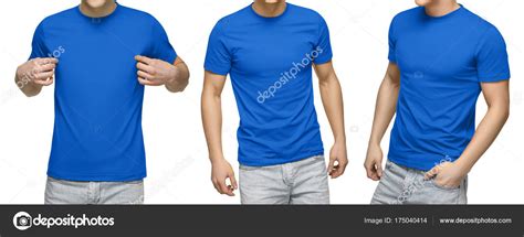 Free 2315 Blue T Shirt Template Front And Back Yellowimages Mockups