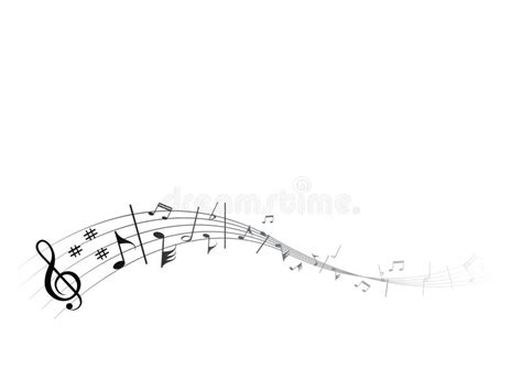 Flowing Music Stock Vector Illustration Of Reflection 7009006
