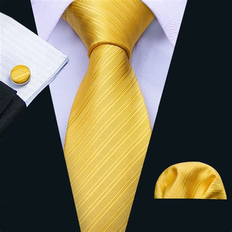 Buy 85cm Width Mens Ties New Fashion Neckties Yellow