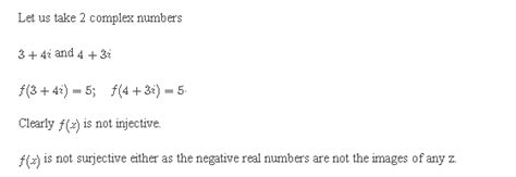 Let C Denotes The Of Complex Numbers And R Is The Of Real Numbers If The F