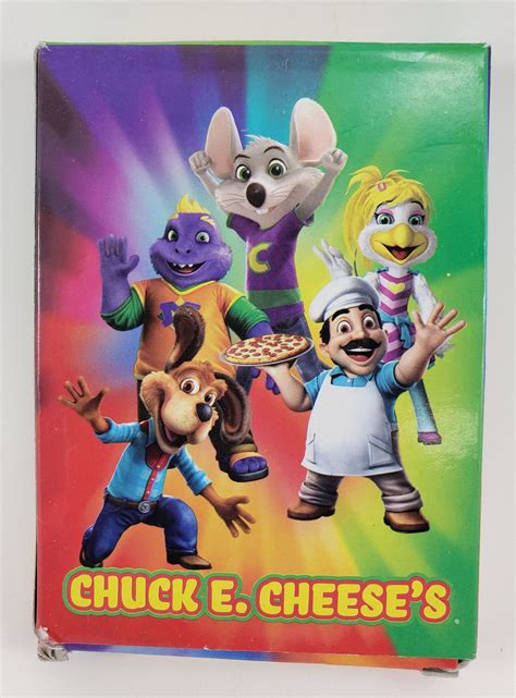 Chuck E Cheese Jumbo Playing Cards Featuring Hellen Heny Mr Etsy