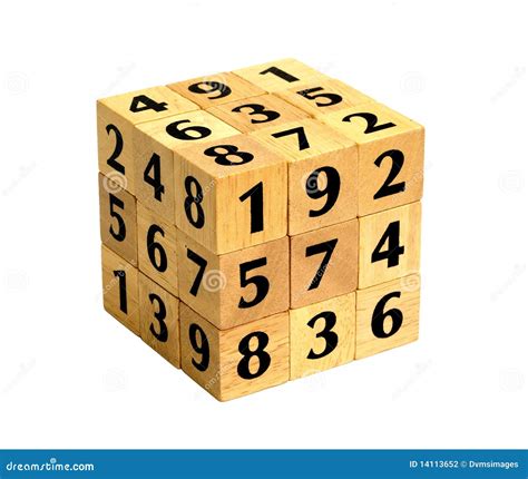 Number Puzzle Cube Stock Photo Image Of Sudoku Cubes 14113652