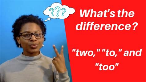 Whats The Difference Two To And Too Youtube