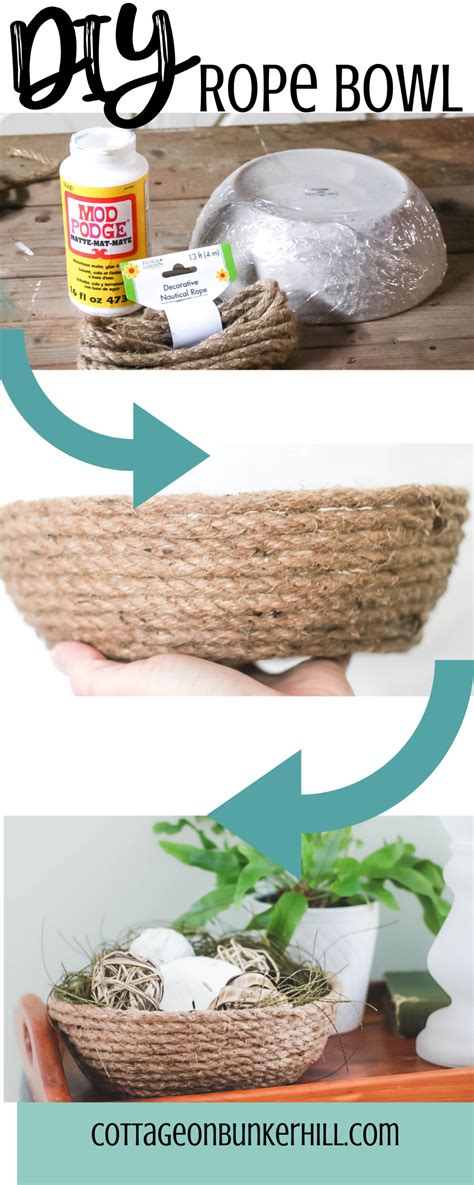 Easy To Make Diy Rope Bowl Using A Few Inexpensive Items Looks So Nice